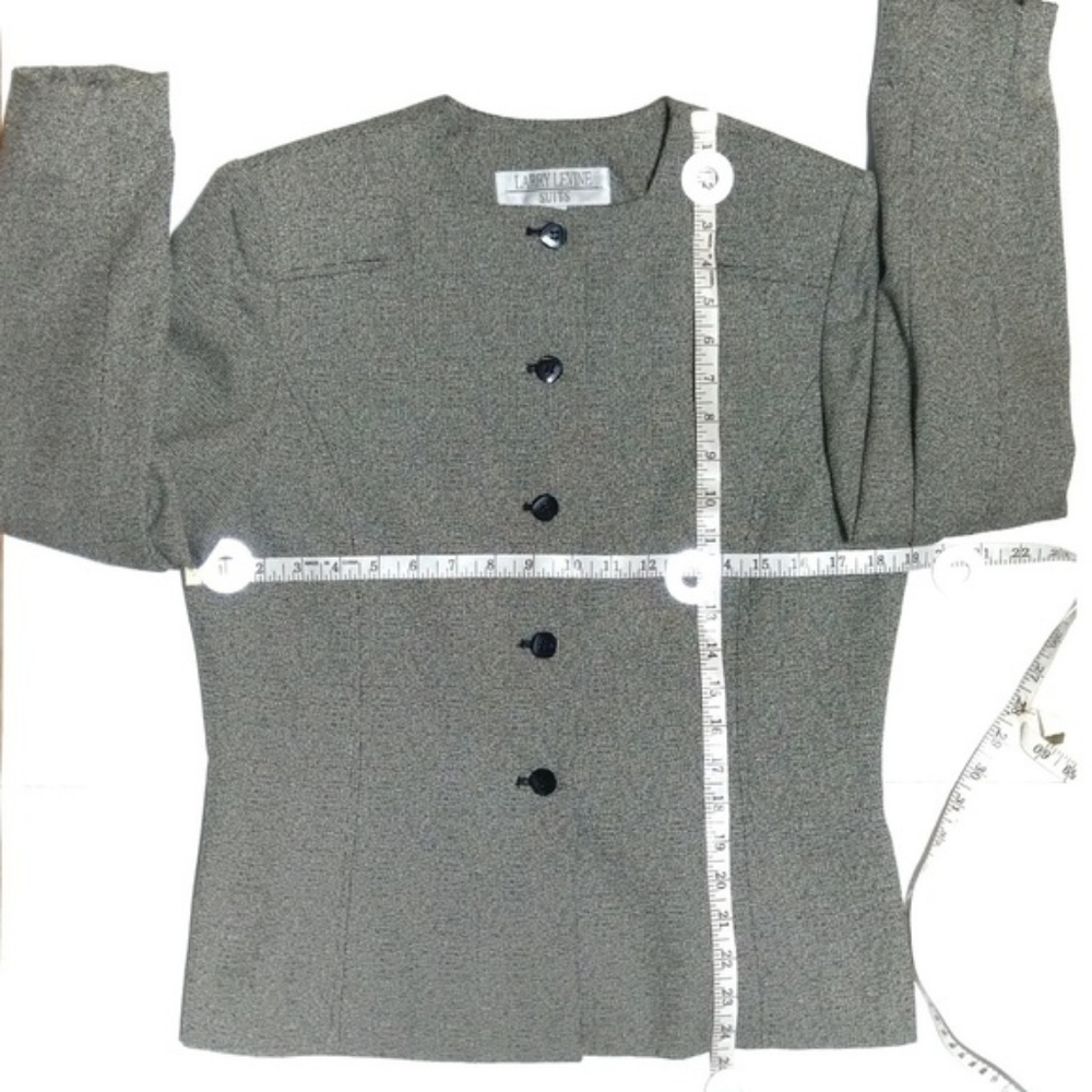 Textured Five Button Blazer Euc - image 6